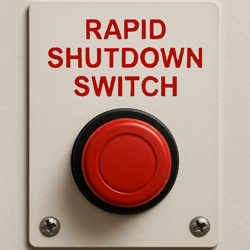 Rapid shutdown switch
