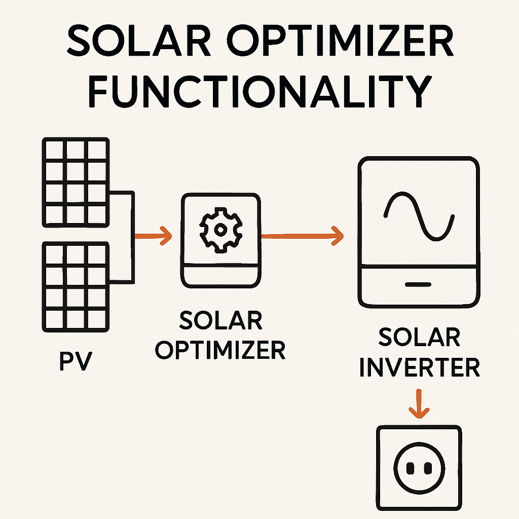 Diagram of solar optimizer functionality