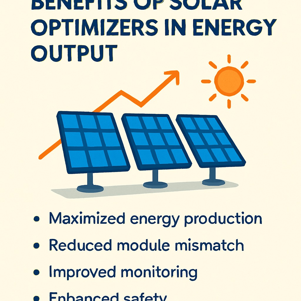 Benefits of solar optimizers in energy output