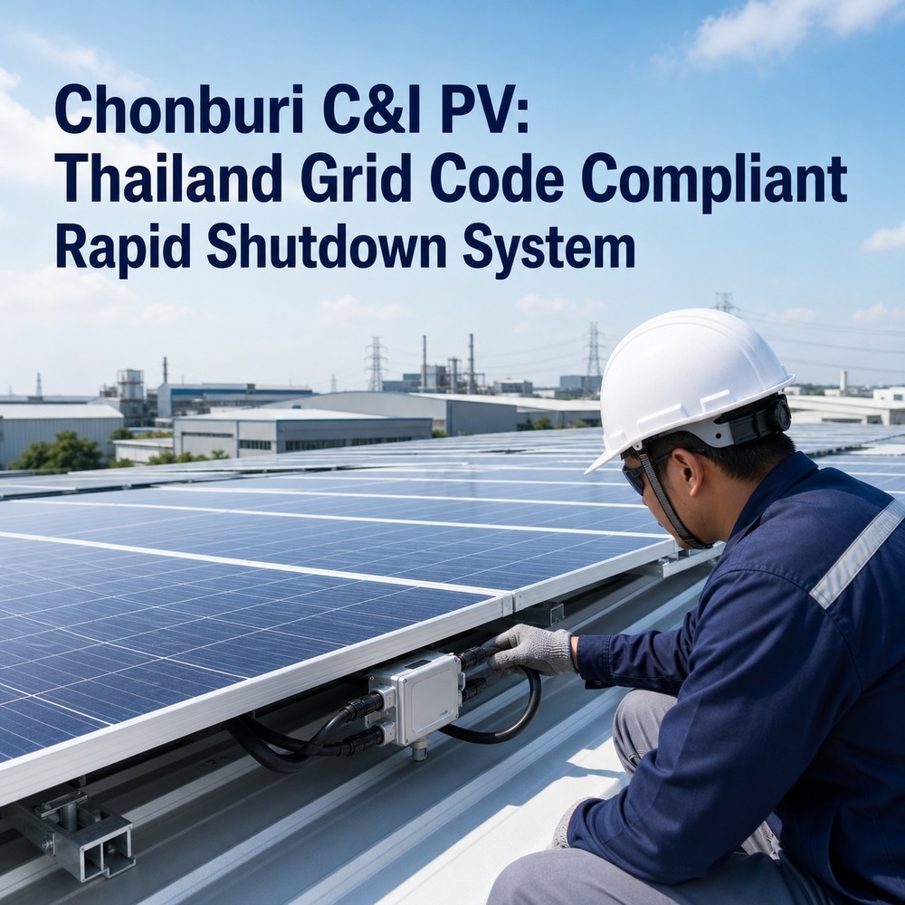ชลบุรี C& I PV: ระบบปิดเครื่องอย่างรวดเร็วตามระบบกริดประเทศไทย