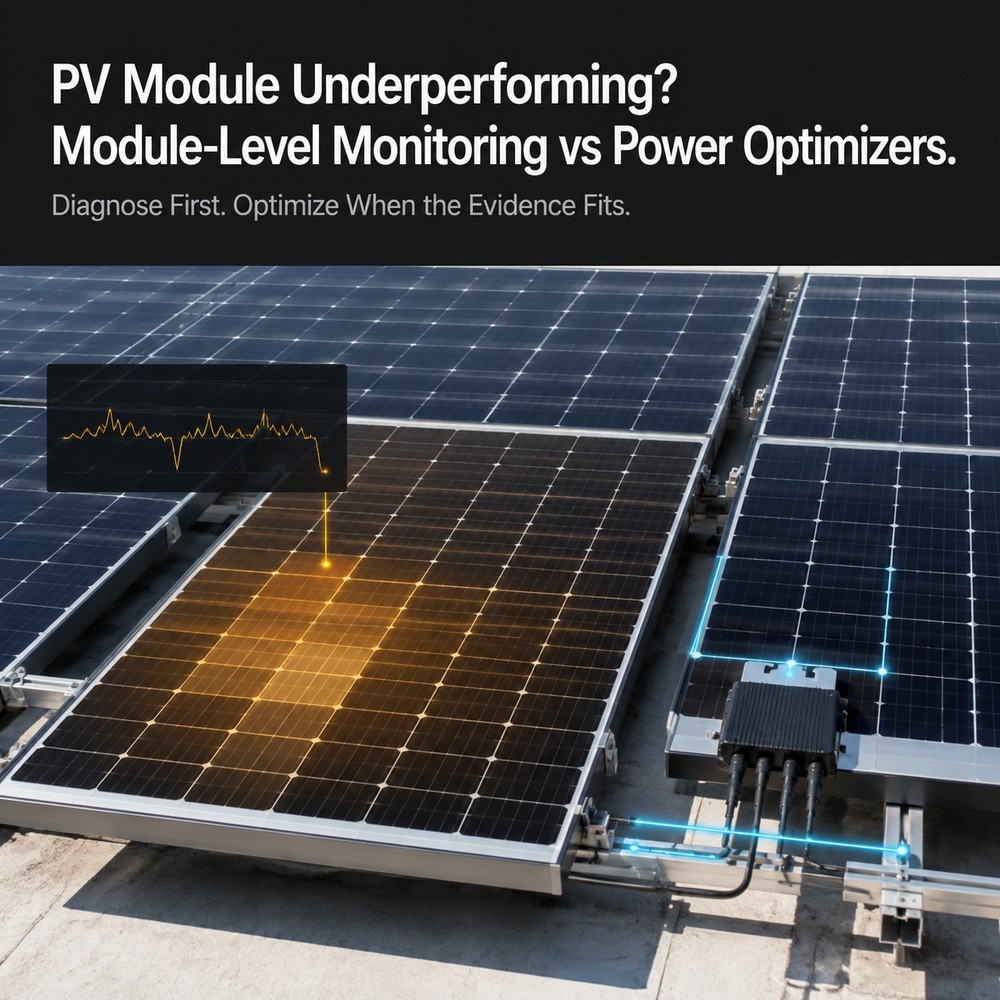 Modulo PV sottoperformante? Monitoraggio a livello di modulo vs Optimizzer di potenza