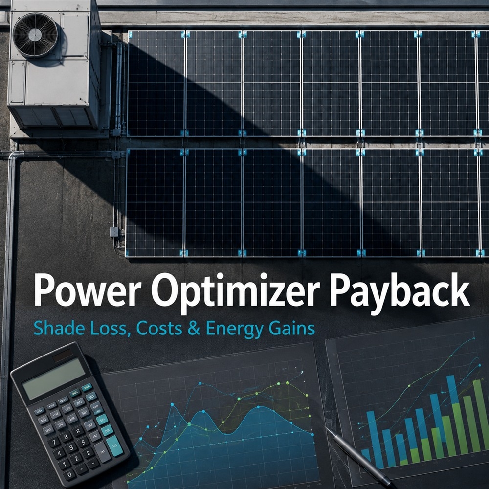 Power Optimizer Payback: calcolo della perdita di ombra, costi& Amp; guadagni energetici
