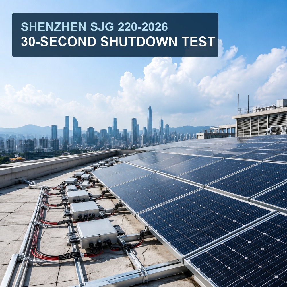 Shenzhen SJG 220 - 2026: Piano di test di arresto rapido PV di 30 secondi